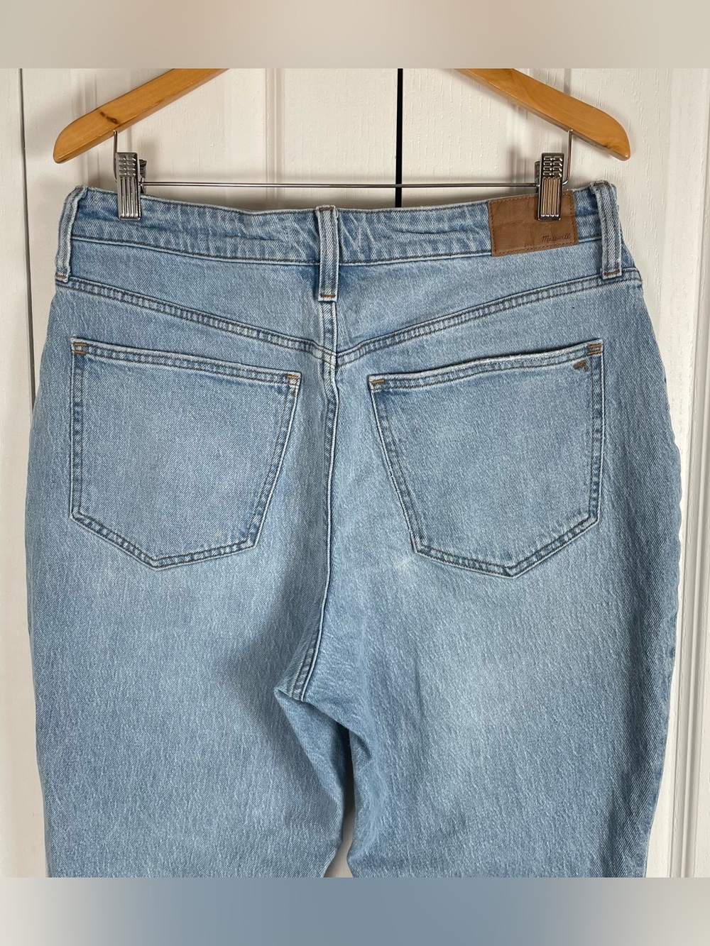 Madewell The Curvy Perfect Vintage Jeans Women’s 31 Blue Light Wash Distressed - Picture 5 of 14